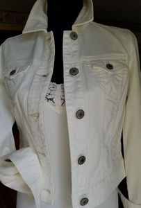 American Eagle White Denim jacket